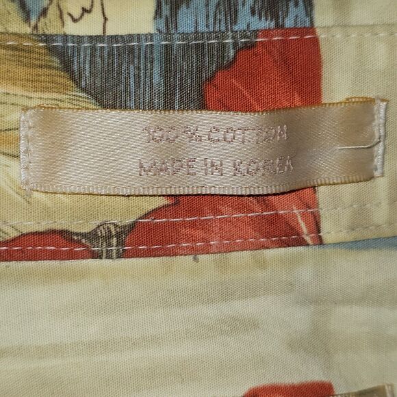 Vintage Campia Moda Hawaiian Shirt Mens Sz XL Short Sleeve Geometric 100% Cotton - Picture 3 of 8